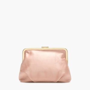 J.Crew Frame clutch in satin